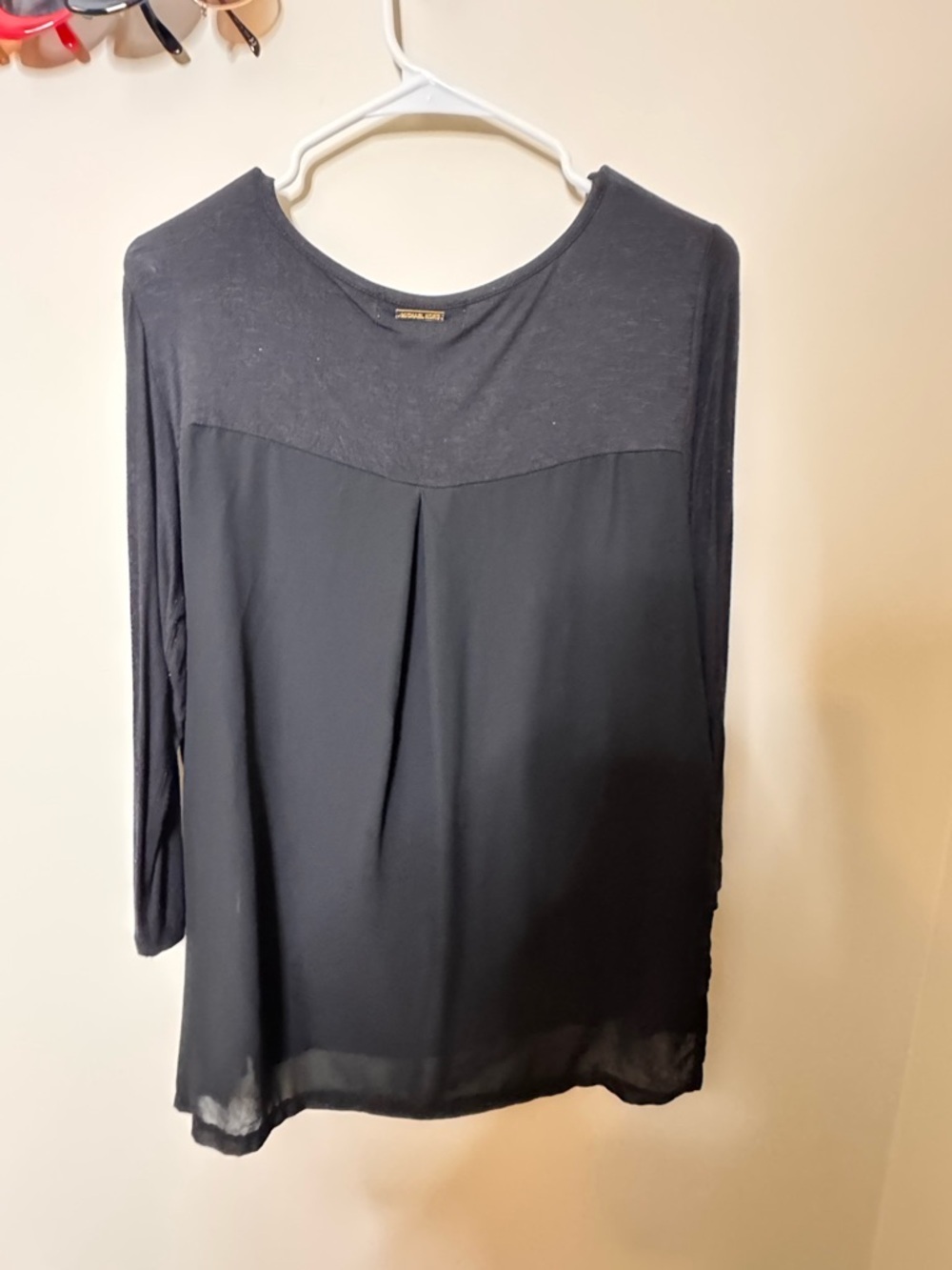 Michael Kors Black Blend Long Sleeve Tee - Picture 2 of 3